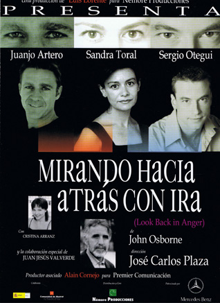 cartel mirando hacia atras con ira